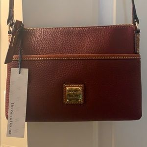 NWT Cranberry Dooney and Bourke Pouchette